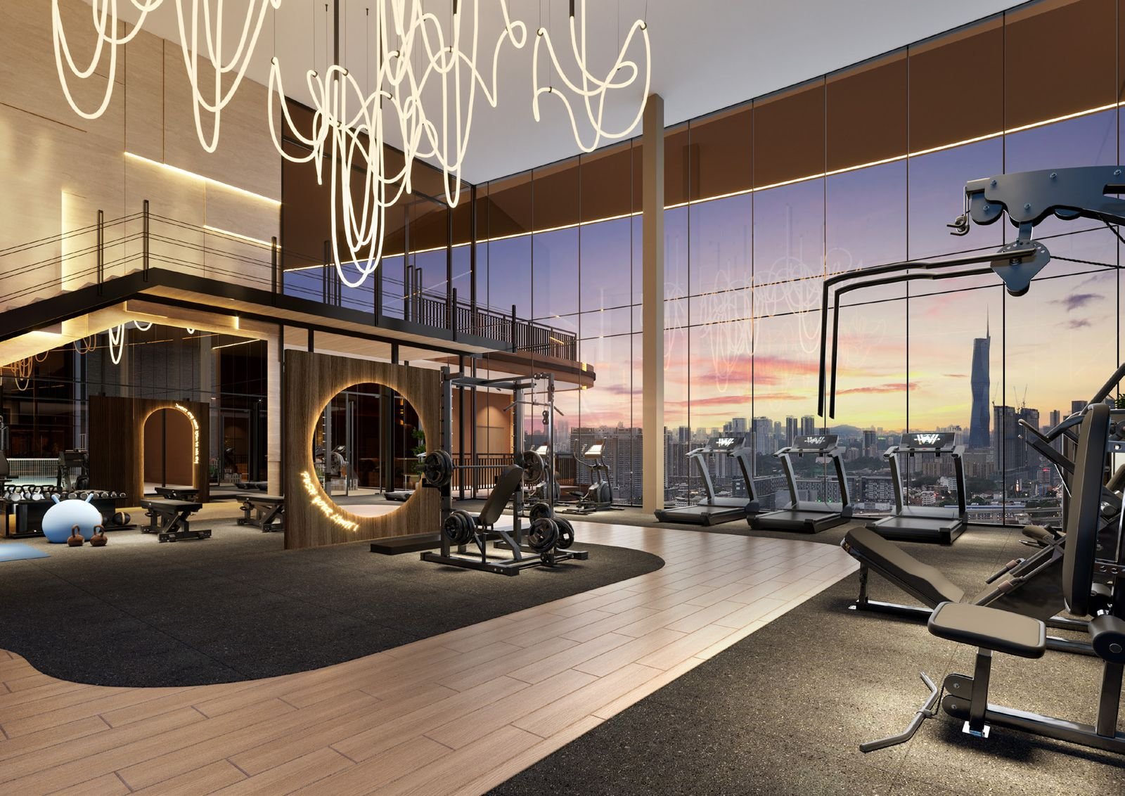Level 33 sky gym (artist's impression)