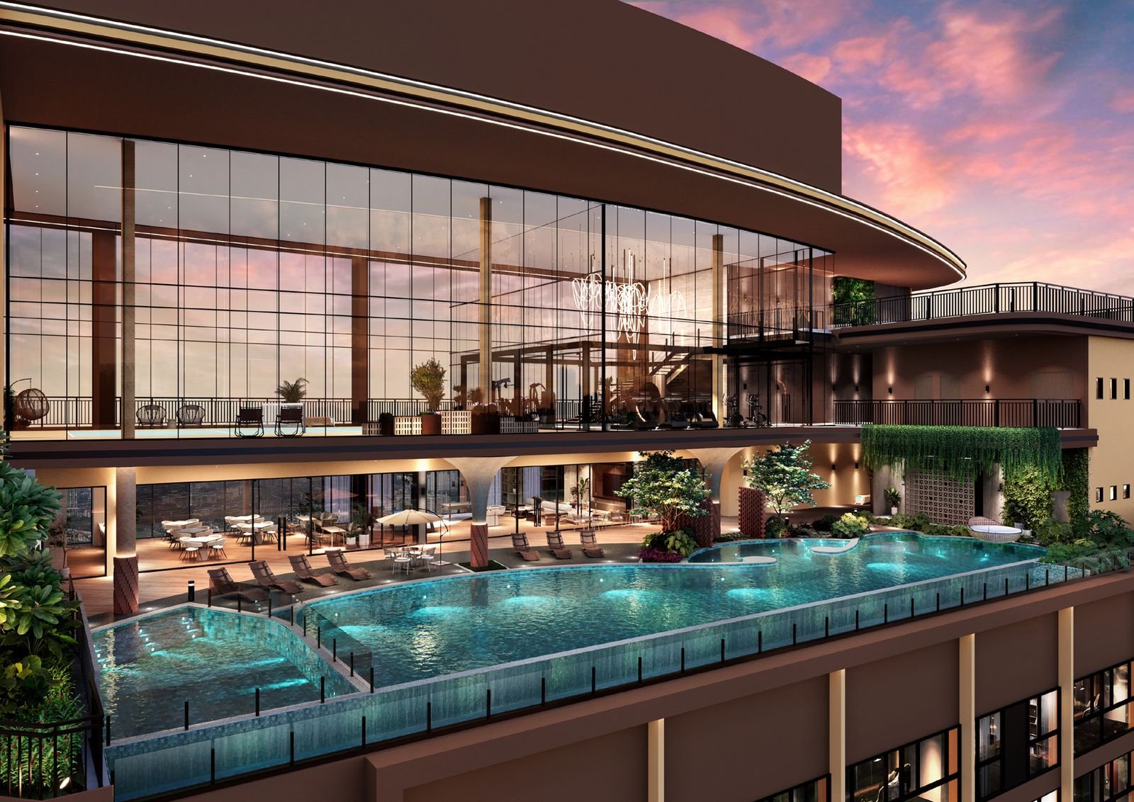 Level 32 sky pool (artist's impression)
